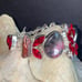 Naturally sourced Rhodonite with Garnet Artisan crafted Handcrafted Bracelet