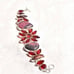 Naturally sourced Rhodonite with Garnet Artisan crafted Handcrafted Bracelet