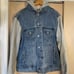 Levi’s denim jacket with sweatshirt sleeves vintage fit