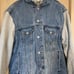 Levi’s denim jacket with sweatshirt sleeves vintage fit