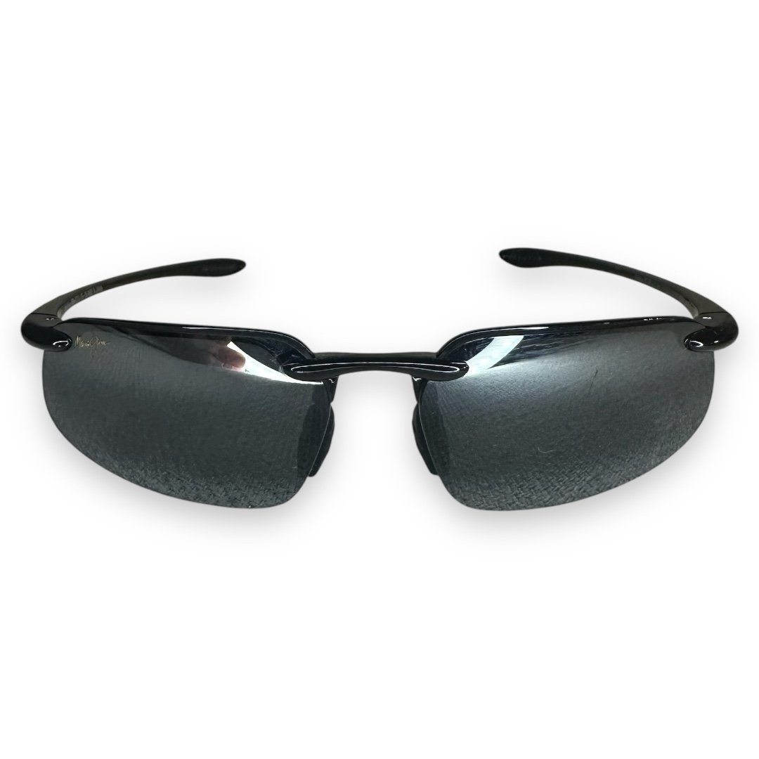 Maui Jim HOOKIPA Gloss Black POLARIZED Grey Lens Sunglasses