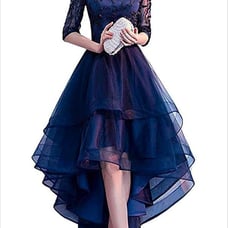 Party Dress, Invitation, Presentation, Graduation Ceremony, Wedding, Blue, Zipper