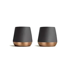 Big Jo' Double Wall Ceramic Coffee Mug Refined And Sophisticated Matte Black 12