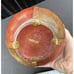 Leather Wrapped Glass Humidor Italy Green Glass Round Jar Lid Vintage Beautiful!