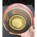 Leather Wrapped Glass Humidor Italy Green Glass Round Jar Lid Vintage Beautiful!