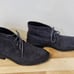 Calvin Klein Warren Chukka Boots Mens Size 9.5 Black Suede Lace Up Ankle