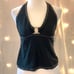 Y2K Isaac Mizrahi Tankini Halter Top - Size Medium