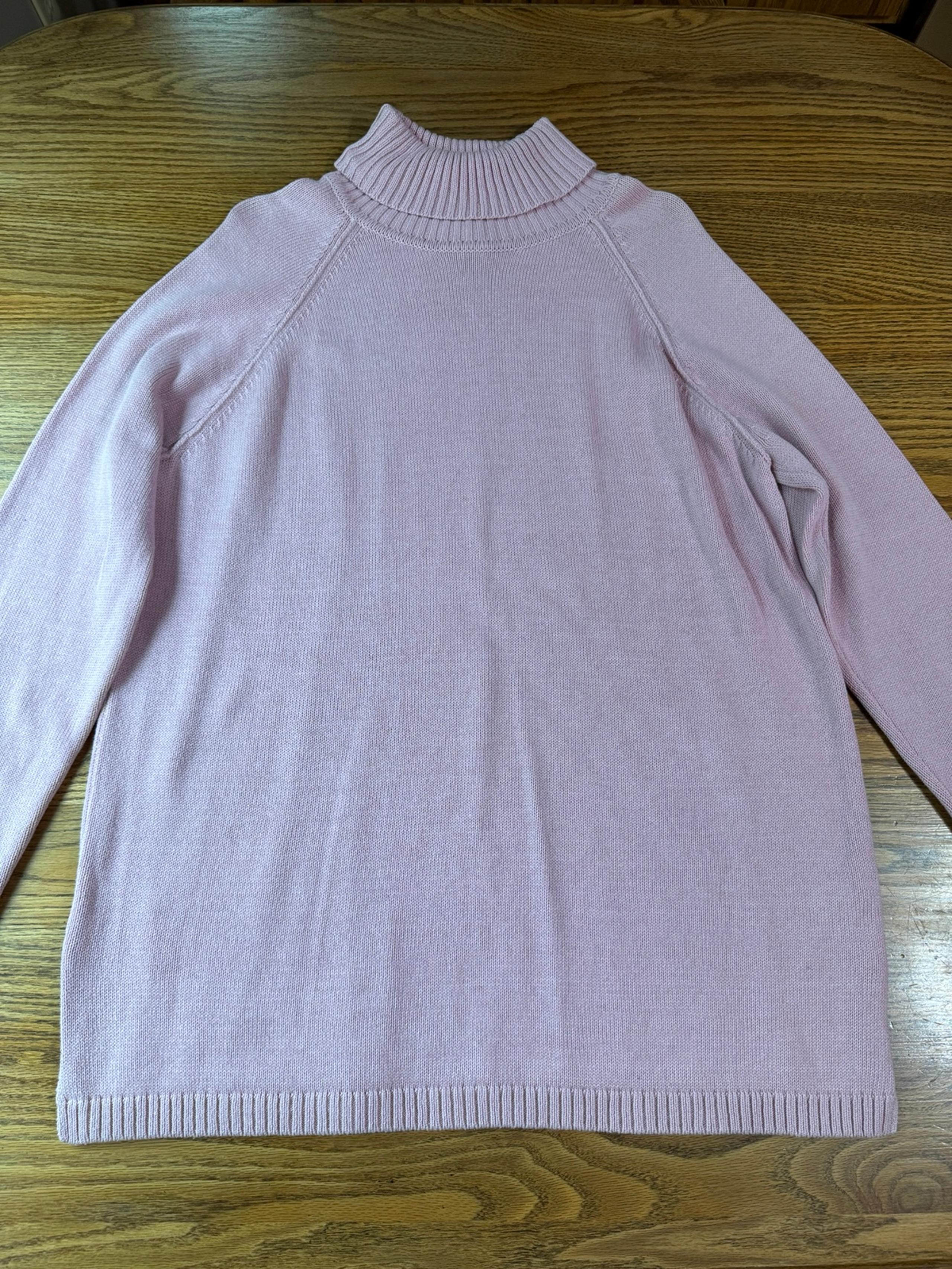 Jeanne Pierre pink long sleeve sweater