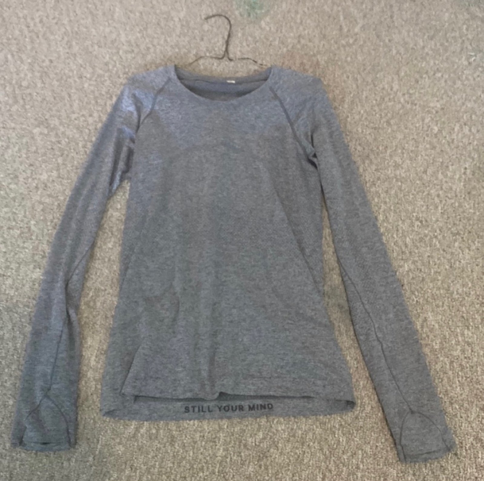 Gray long sleeve swiftly tech