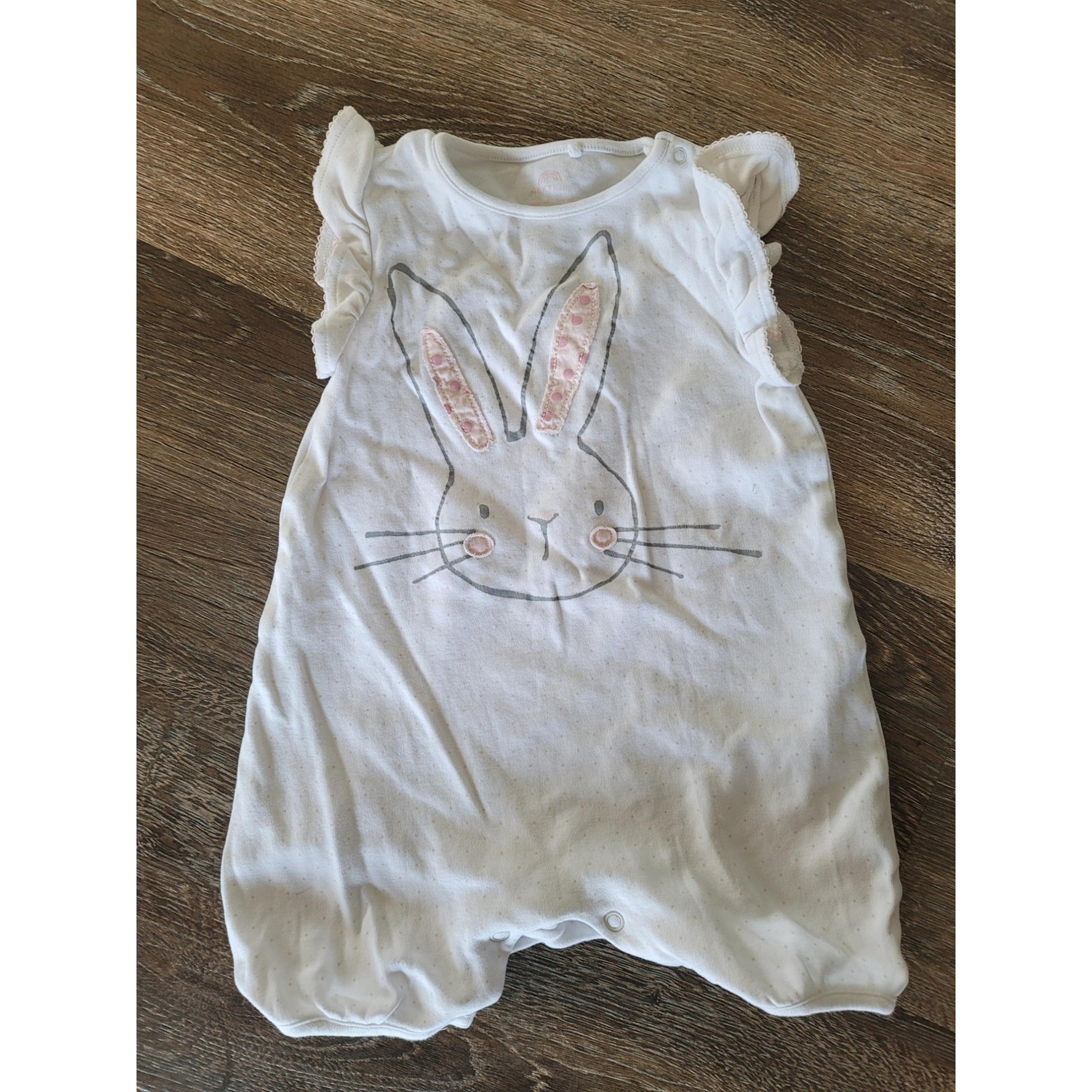 Next Baby Girl Bunny Romper - Size 1.5 -2 Years - Flutter Sleeves #8