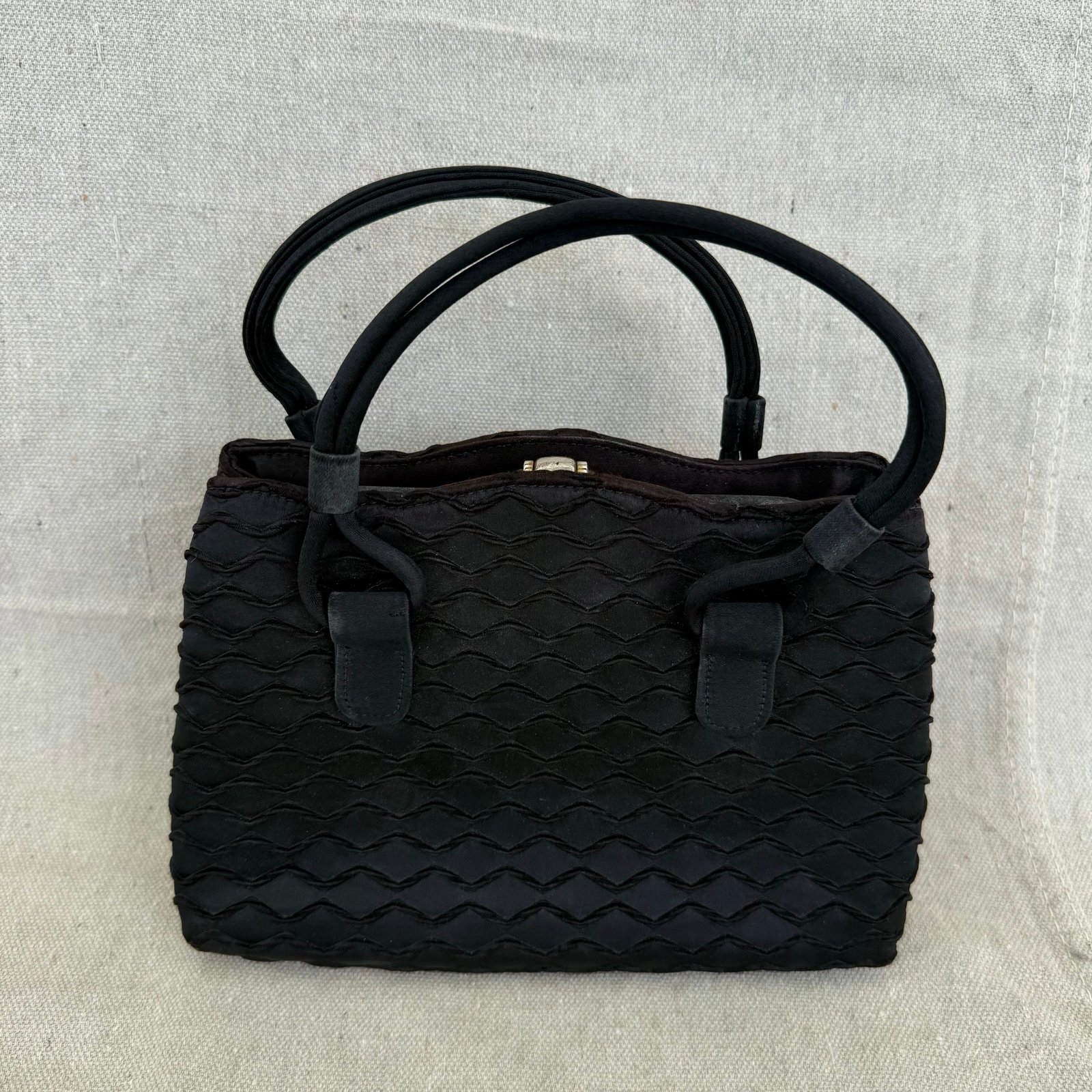 Vintage Miss Lewis Black Small Evening Hand Bag
