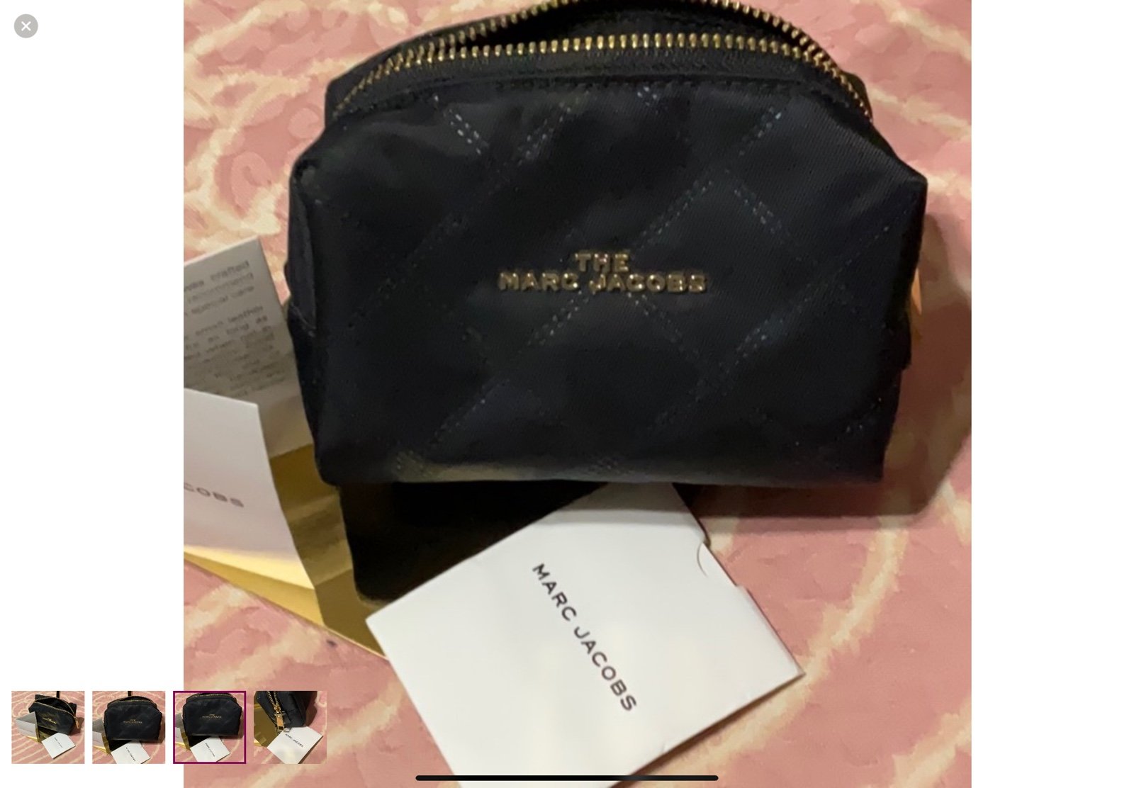 Marc Jacobs Black Cosmetic Bag