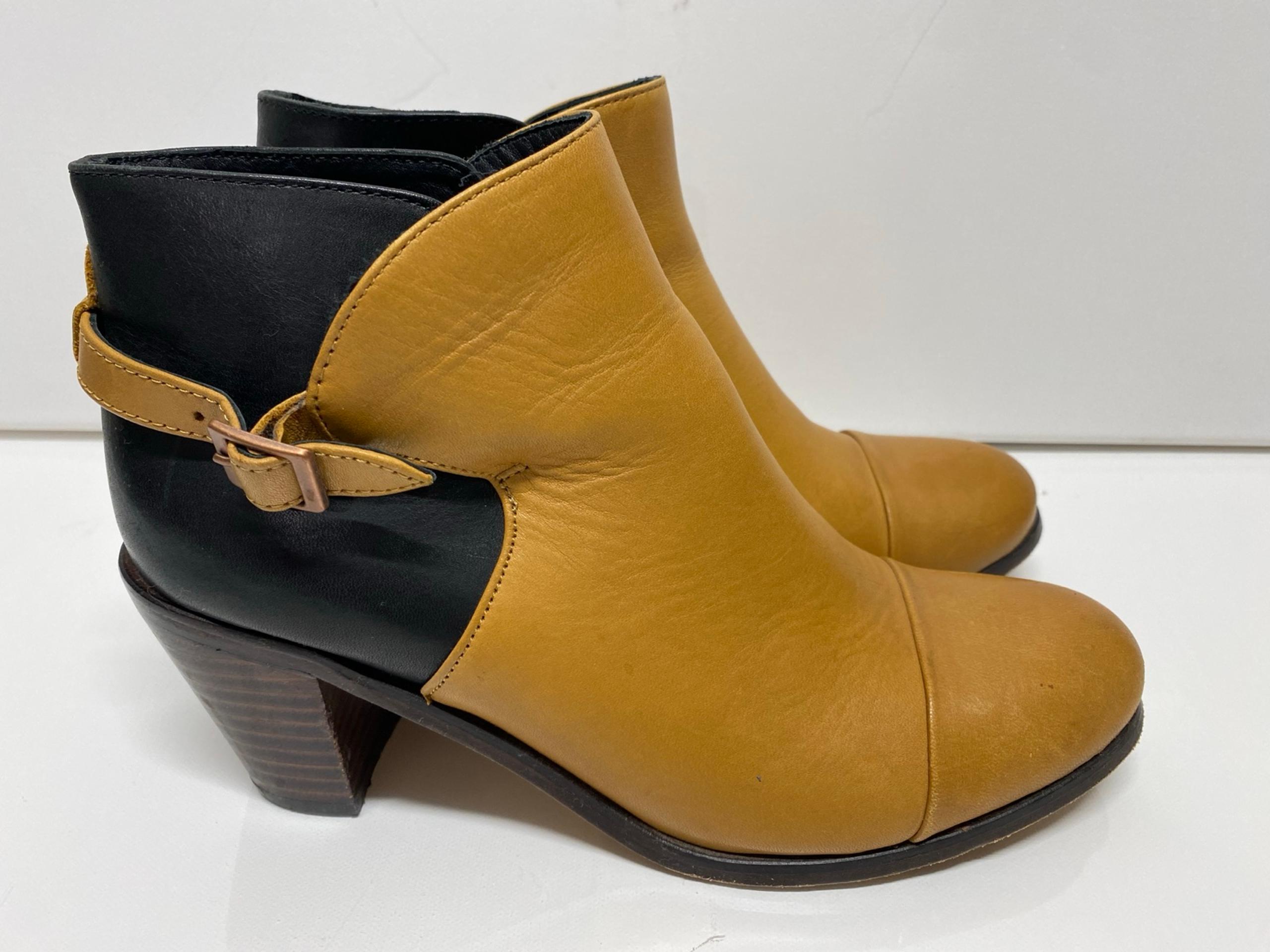 Wolverine 1000 Mile Womens Dress Ankle Boot Brown Black Leather Size 7.5 B