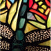 Dragonfly Tiffany Style Sea Green Stained Glass Table Lamp Mosaic Base 10.25in T