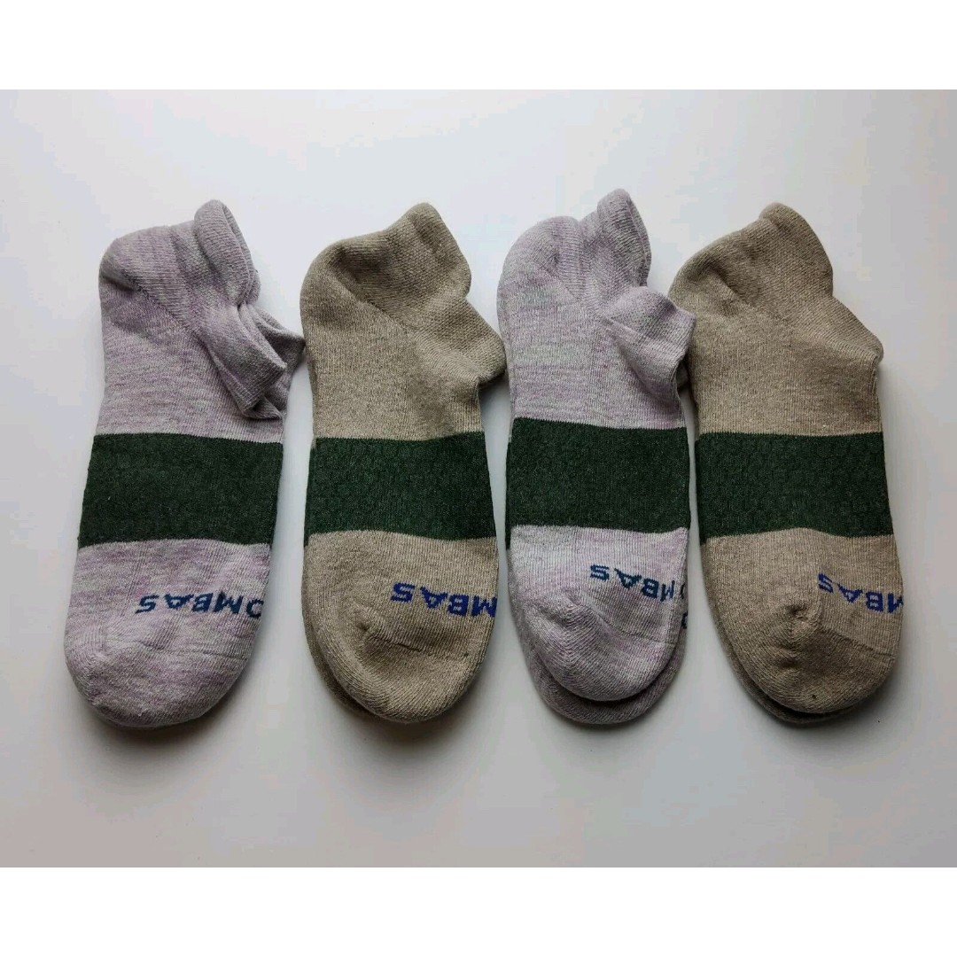 Bombas Original Ankle Socks Lot Of 4 Size M