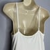 Andie Waffle Knit The Slip Dress White Bamboo Rayon Soft Casual Wardrobe L