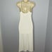 Andie Waffle Knit The Slip Dress White Bamboo Rayon Soft Casual Wardrobe L