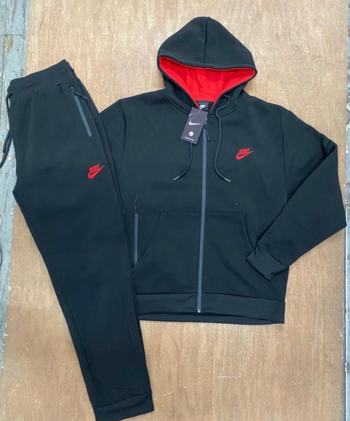 On sale Nike Sportswear Black Tech Fleece Full Zipper Set 3X