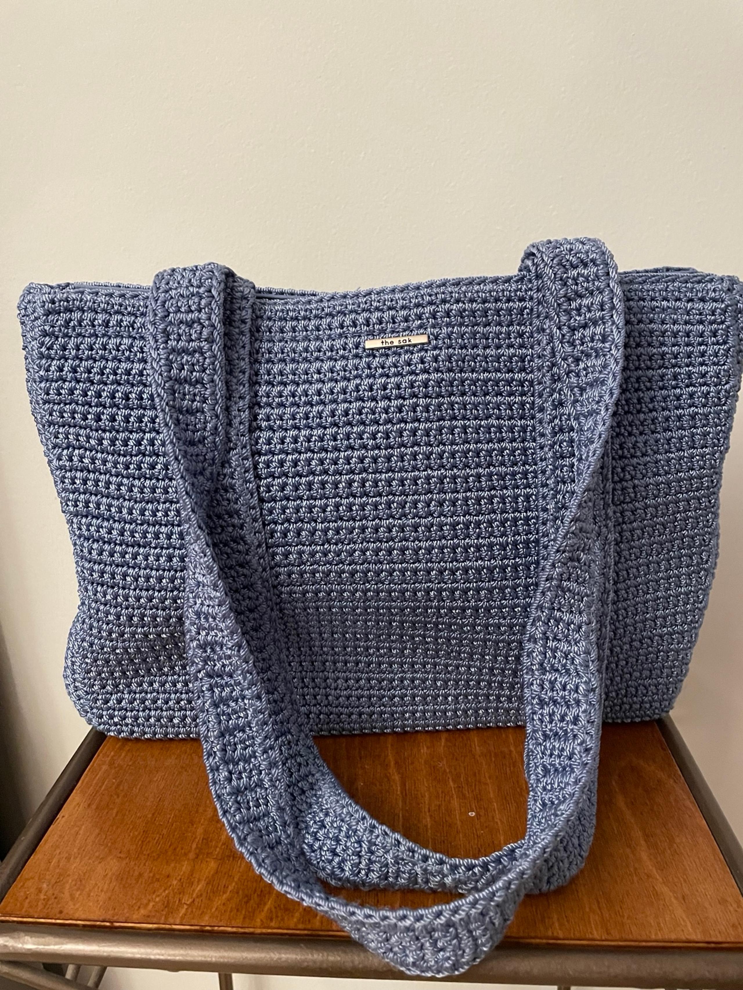 The Sak Blue Crochet Tote
