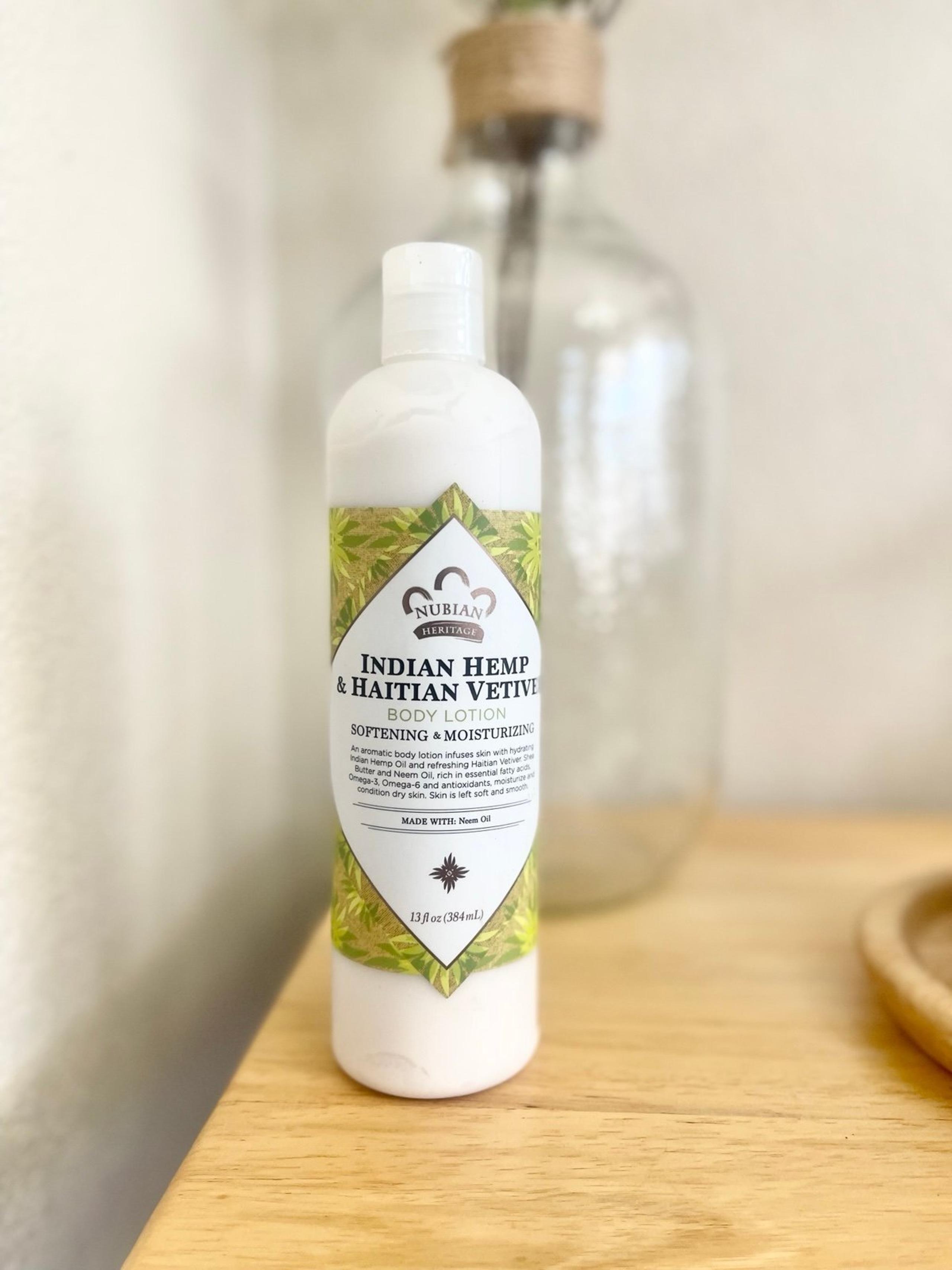 NUBIAN HERITAGE Indian Hemp + Haitian Vetiver Body Lotion 13oz