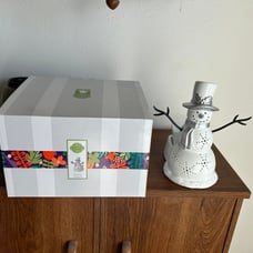 New 2022 Retired Scentsy Warmer Sparkling Snowman