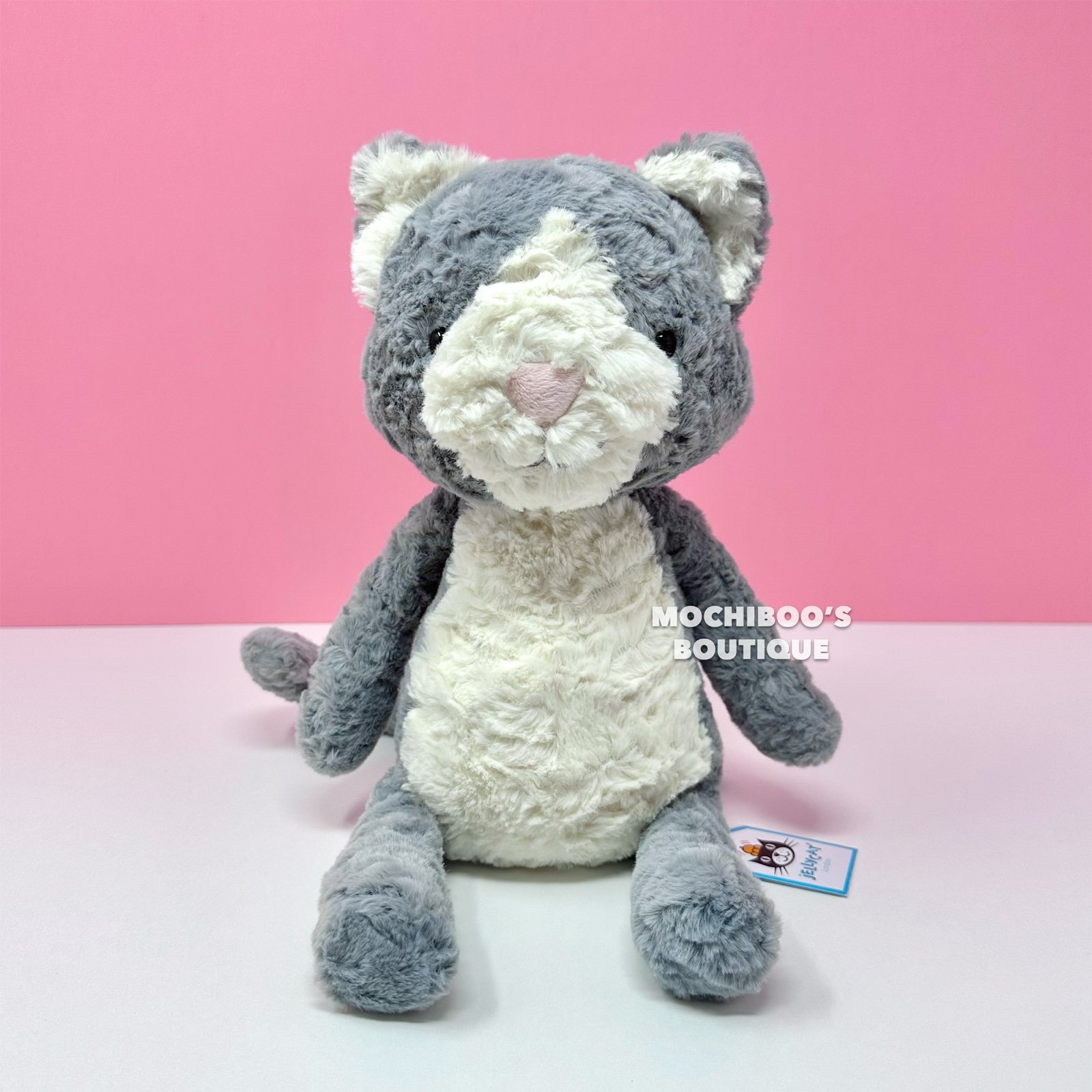 Jellycat TUFFET CAT Soft Plush Toy Cute Kitty -NWT RETIRED Rare -FAST SHIP!