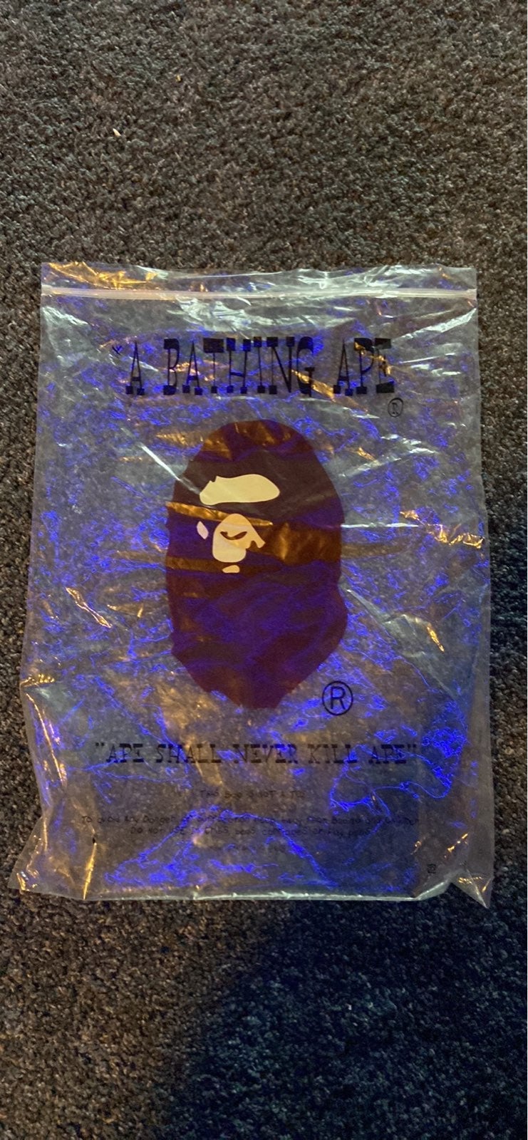 Purple bape shorts