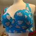 TORRID blue white hearts bikini top size 1