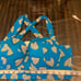 TORRID blue white hearts bikini top size 1