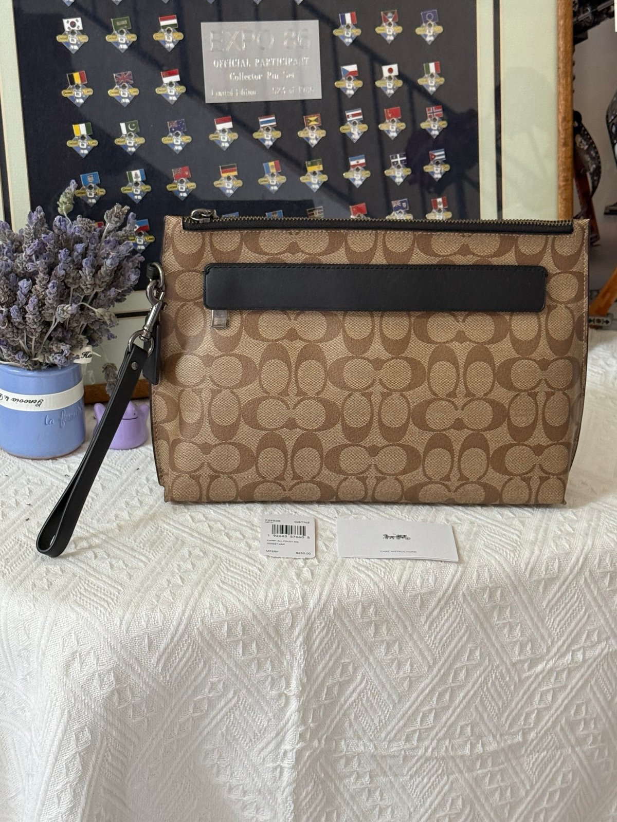 COACH SIGNATURE CARRYALL POUCH (F29508)