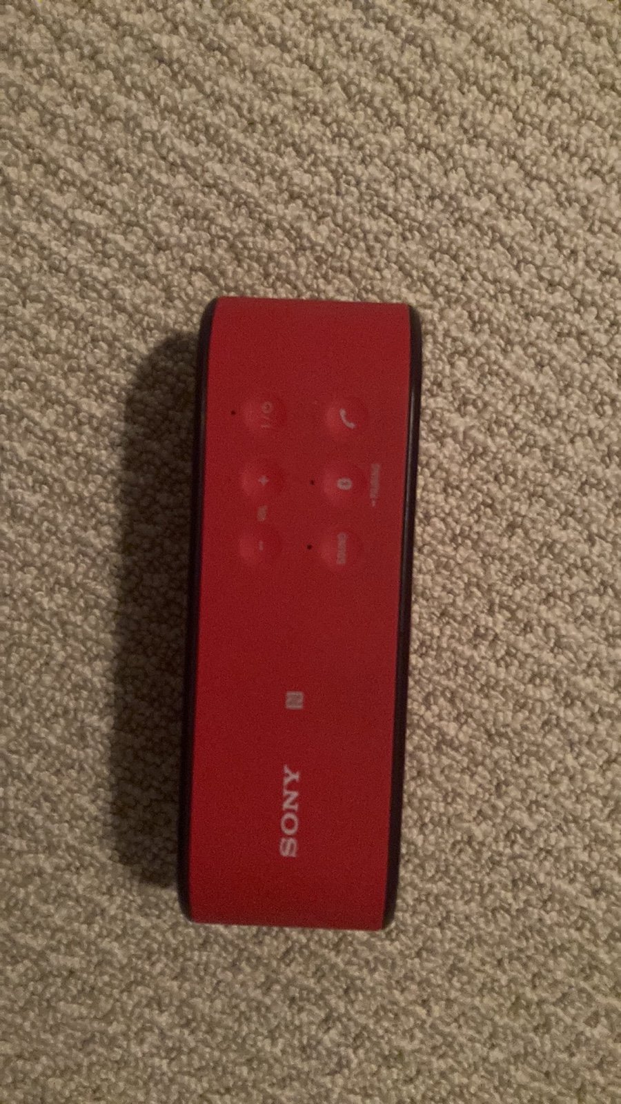 Red Sony speaker