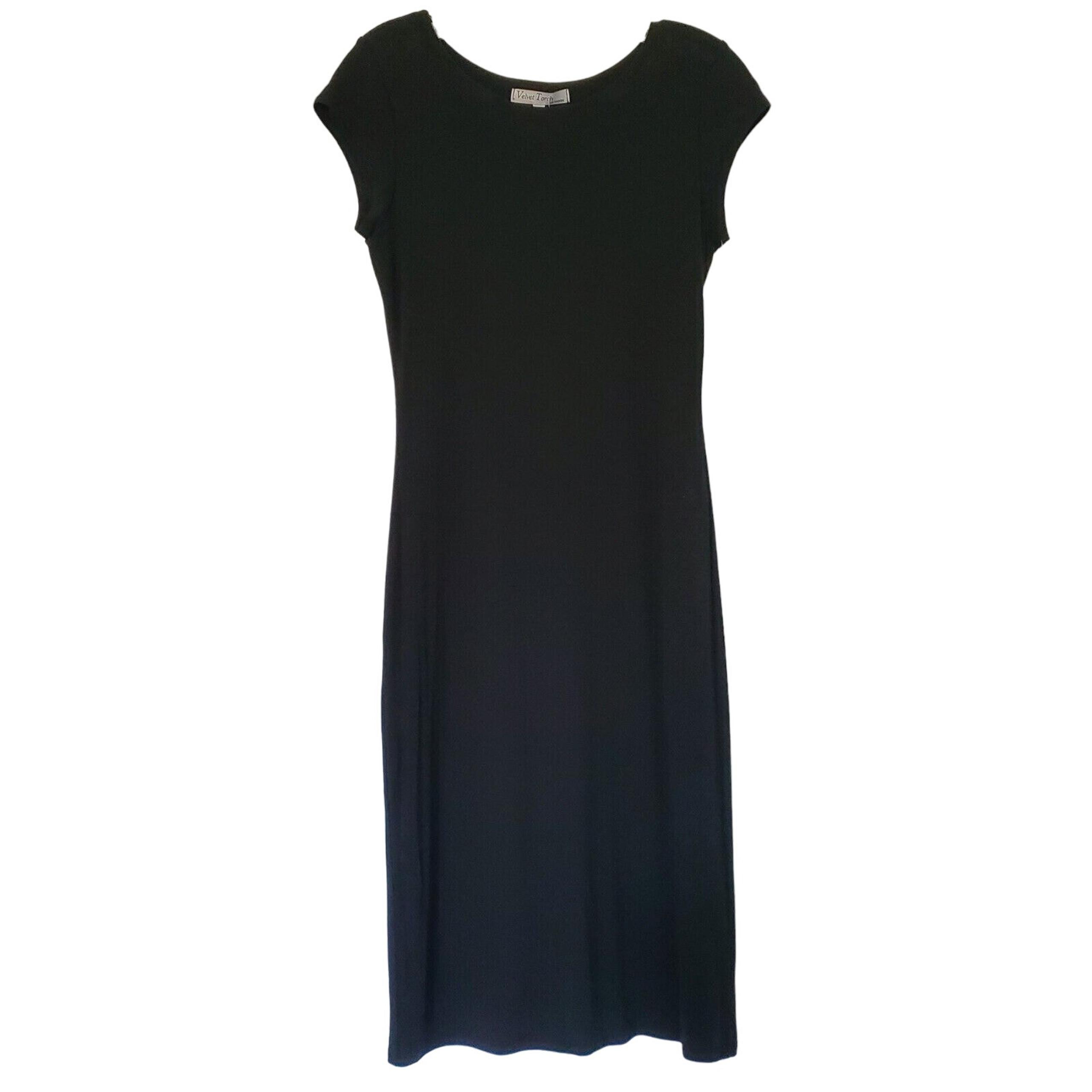 Velvet Torch Bodycon Lined Cap Sleeve Dress Size Medium NWT