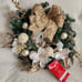 New exclusive Christmas Wreath Luxury Quality Gold White Champagne floral 26 in