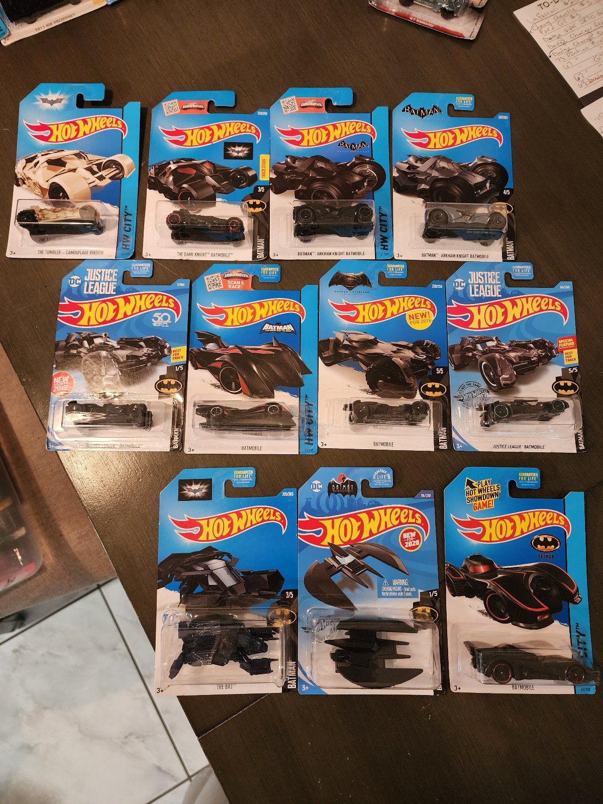 Hot Wheels Batman Vehicles Bundle
