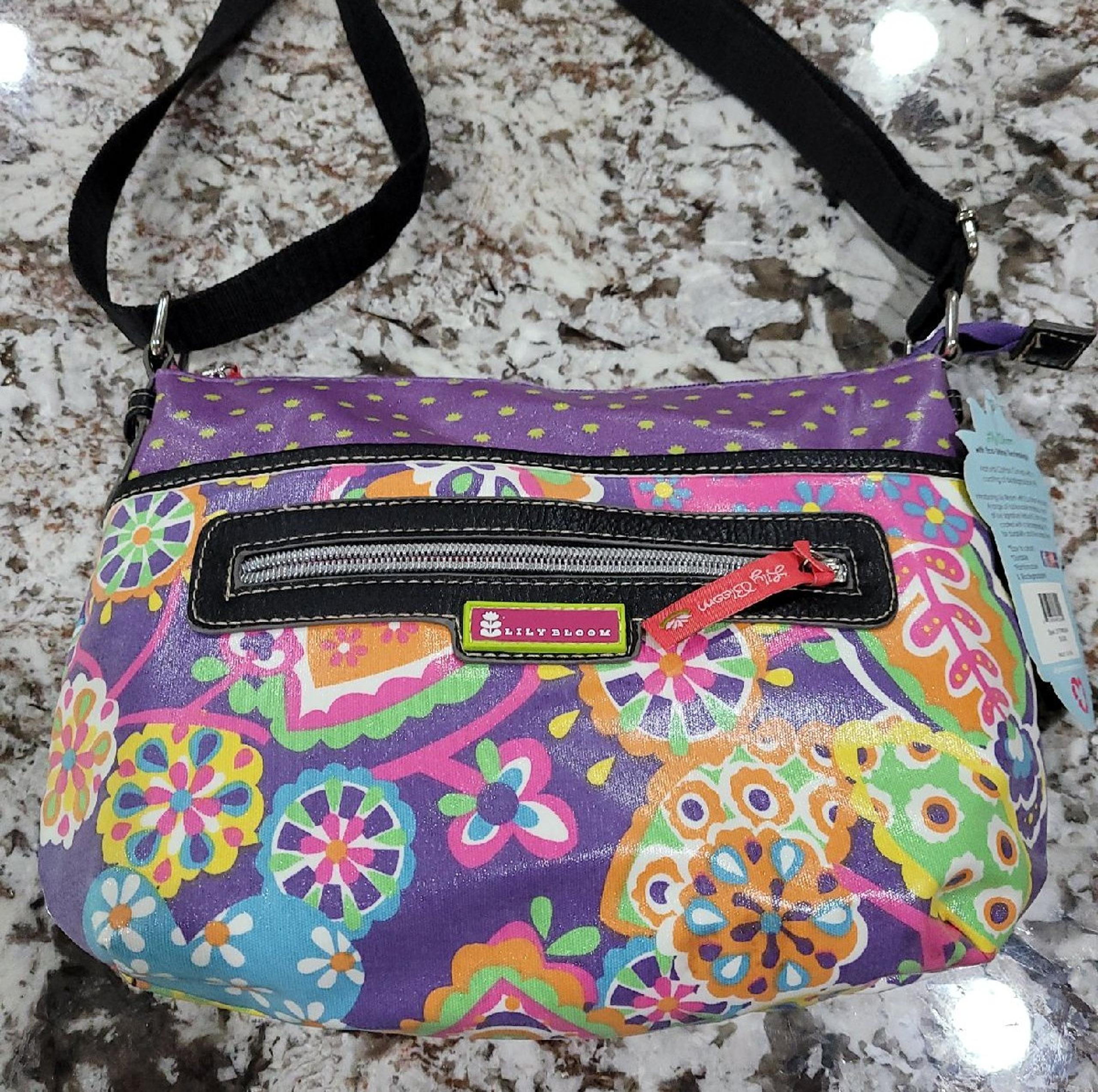 Eco-Shine Crossbody - Lily Bloom