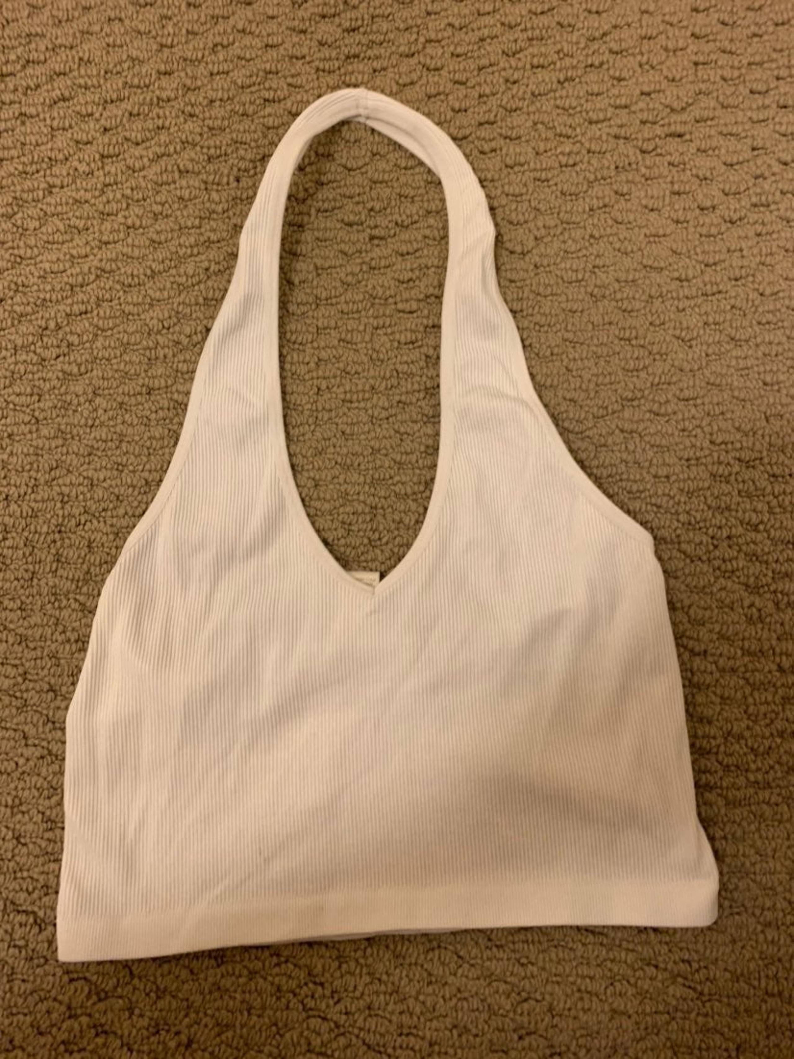 White halter top