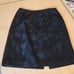 Josephine Chaus silk blend black floral skirt women's size 6