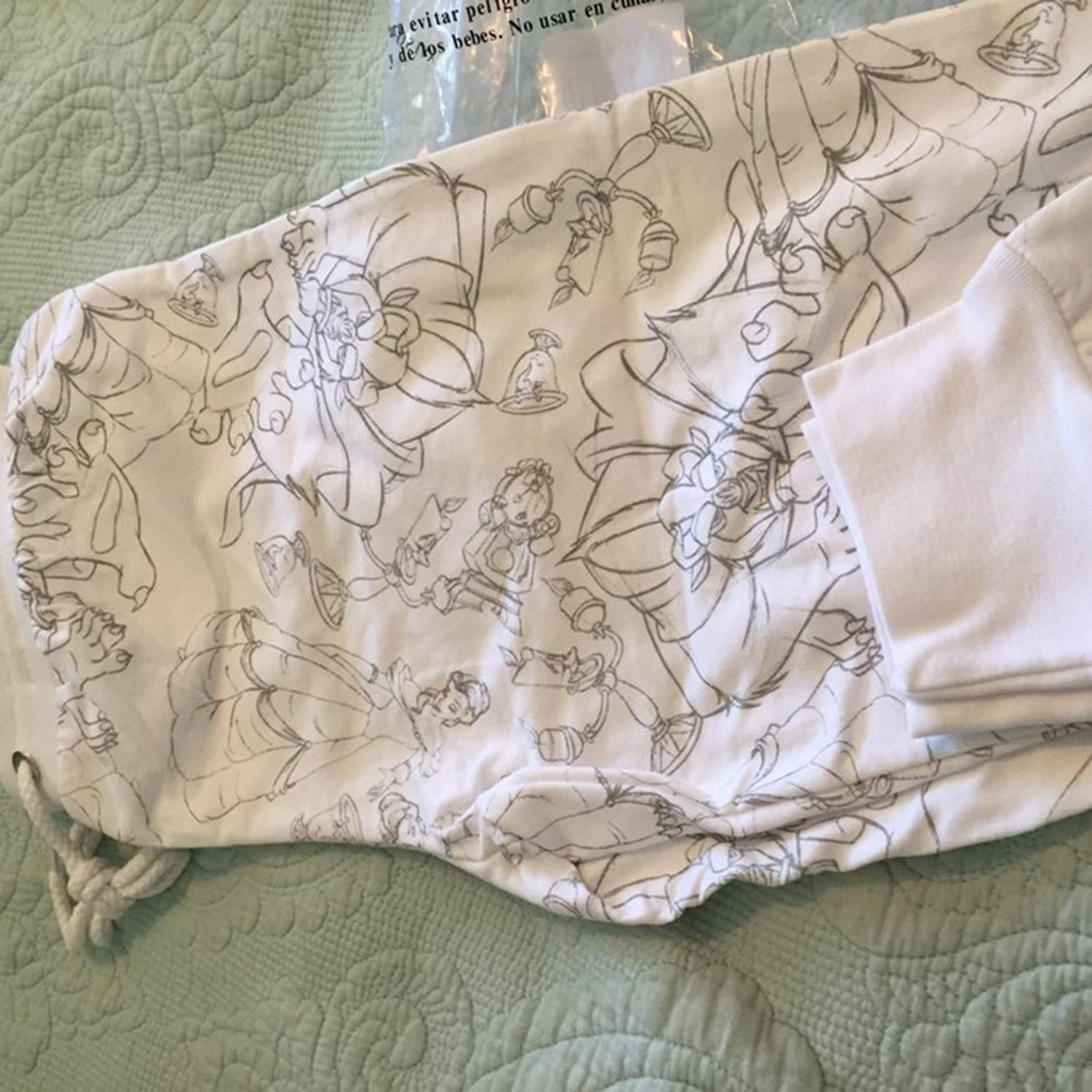NWT Beauty And Beast White Joggers