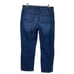 Eileen Fisher Cropped Jeans Mid Rise Dark Wash Relaxed Fit Women’s Size 14
