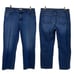 Eileen Fisher Cropped Jeans Mid Rise Dark Wash Relaxed Fit Women’s Size 14