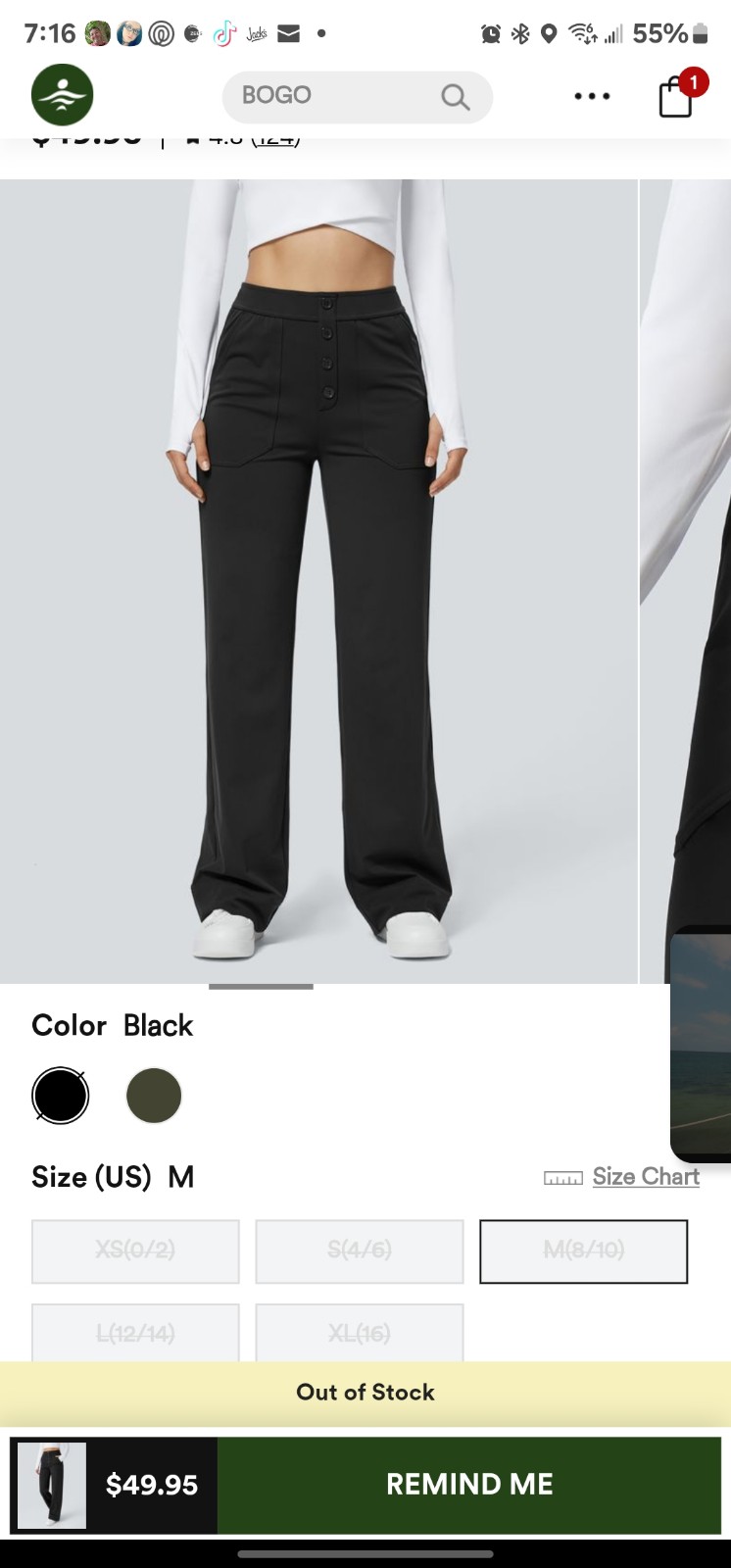 Halara Black Wide Leg Work Trousers Medium reg length