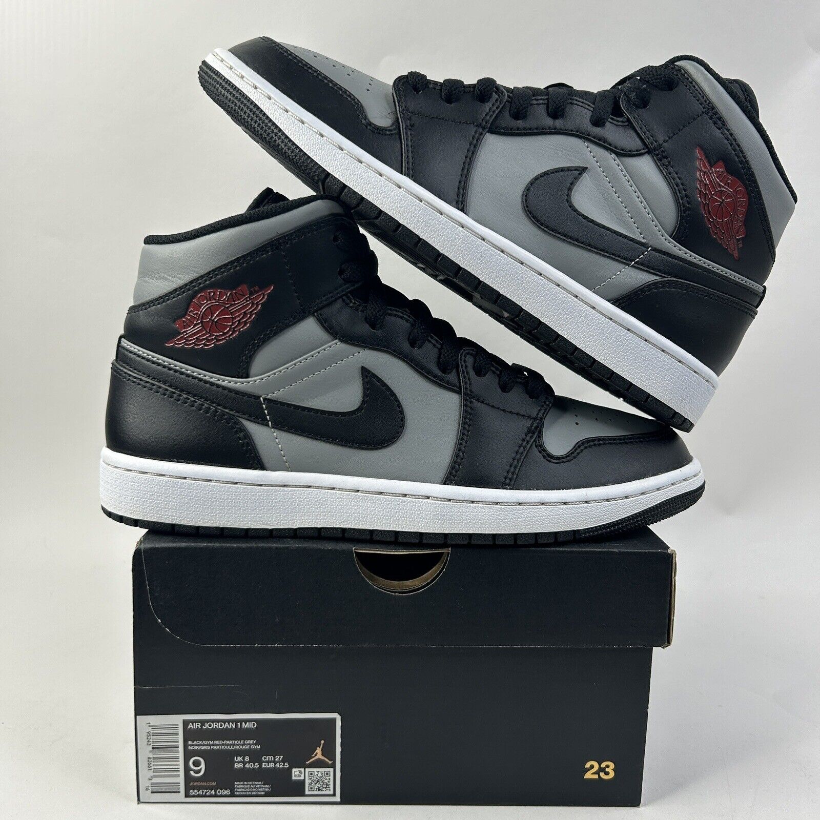 Nike Shoes Air Jordan 1 Mid Retro “Shadow/Bred” 2024