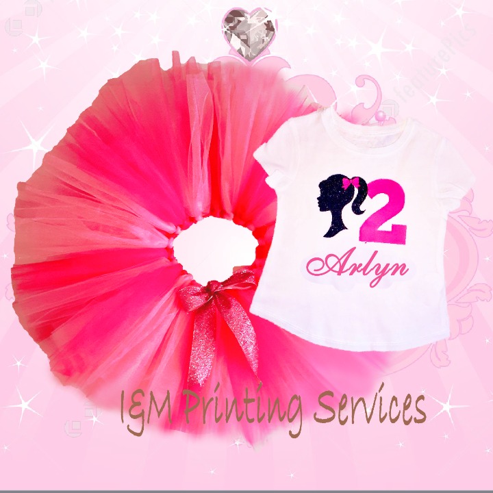 Girl Birthday Tutu Set Barbie Outfit