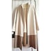 ZARA faux suede 2 block color open front duster cardigan w/pockets woman Sz M