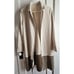 ZARA faux suede 2 block color open front duster cardigan w/pockets woman Sz M