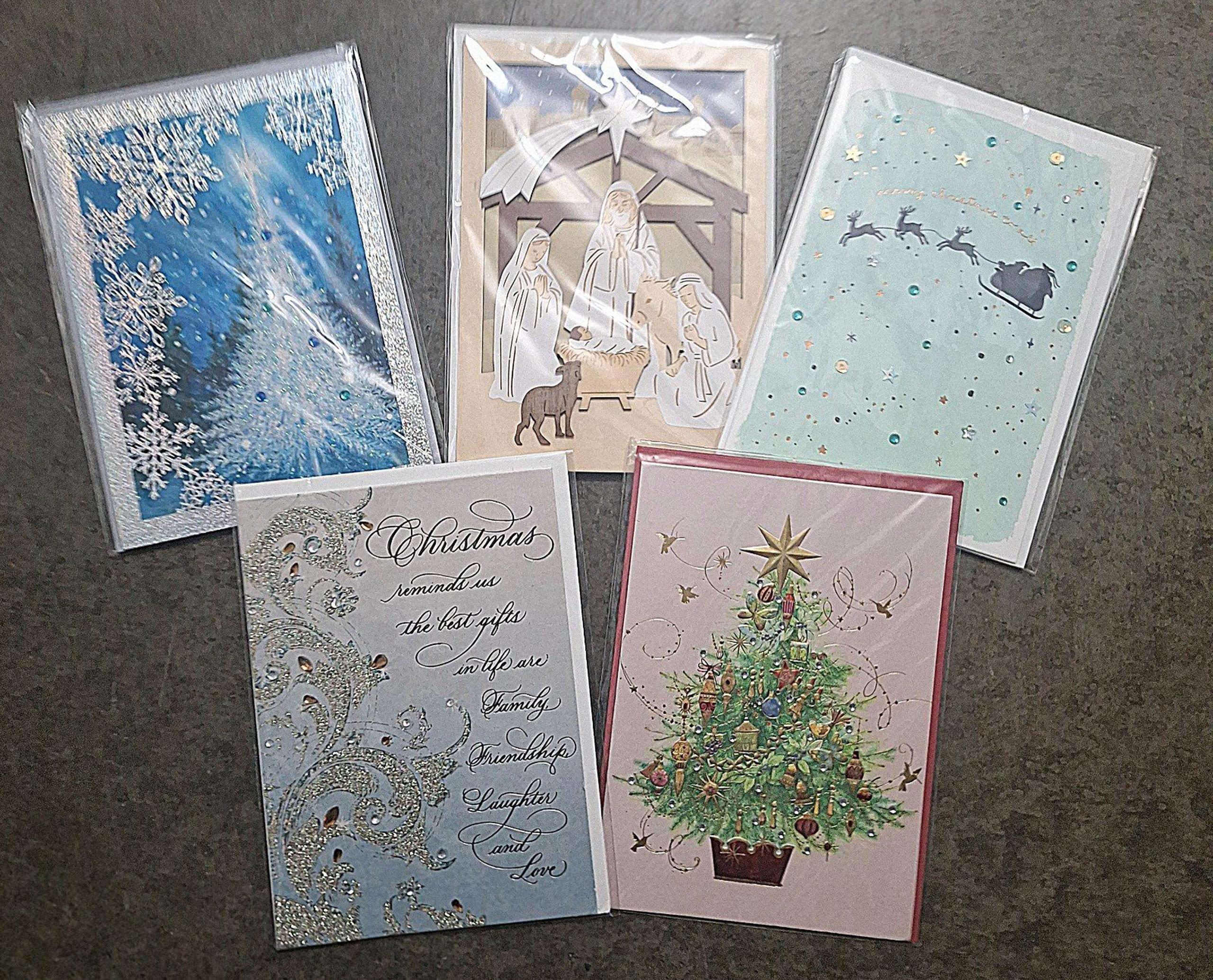 NWT (5) Papyrus Christmas Theme Greeting Cards