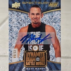 Upper Deck AEW Spectrum Matt Hardy Auto #/12 Dynamite Diamond Battle Royale Card