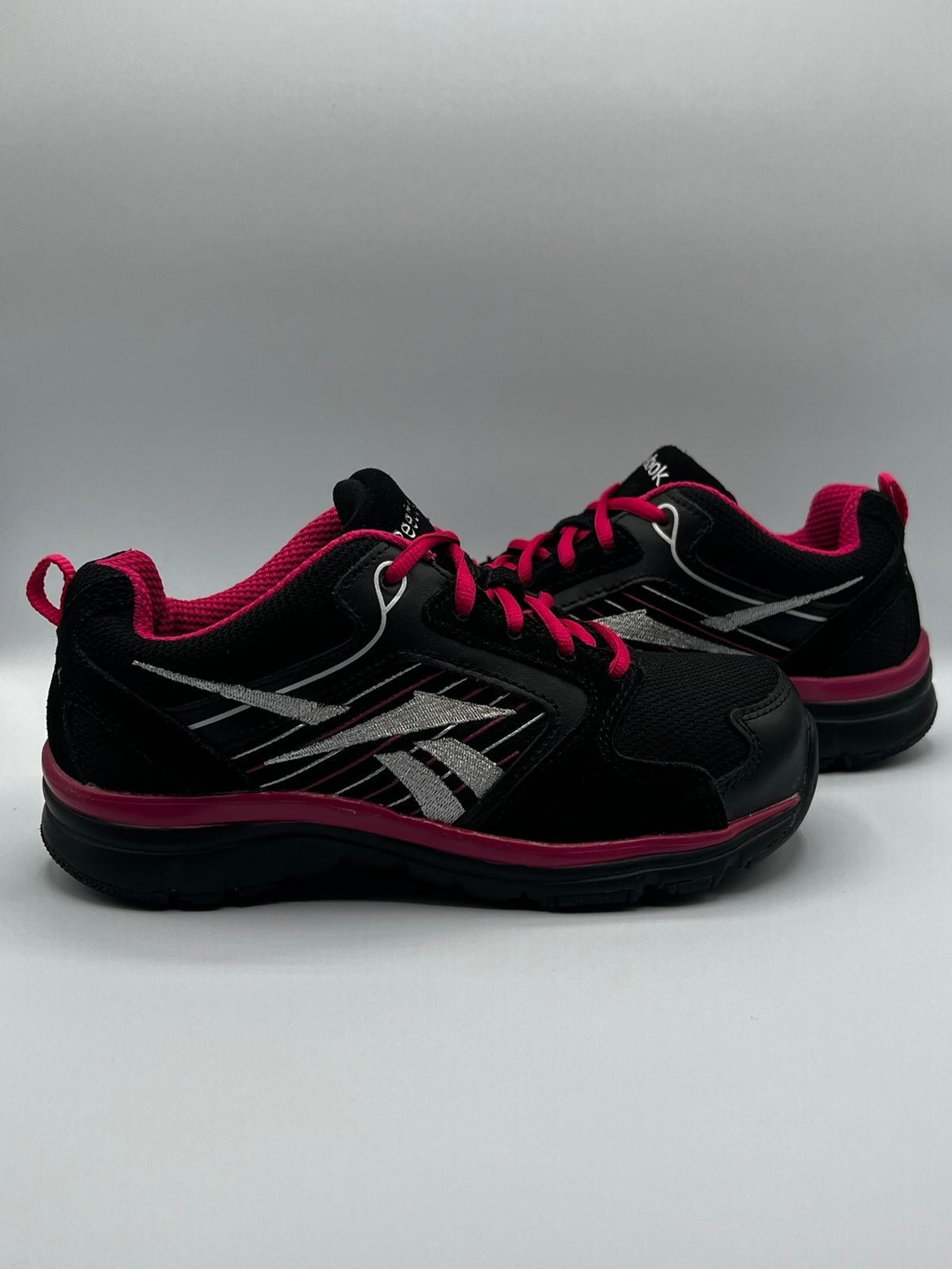 Reebok Work ANOMAR Safety Composite Toe Shoe - Women’s Size 5 (RB454) Black Pink
