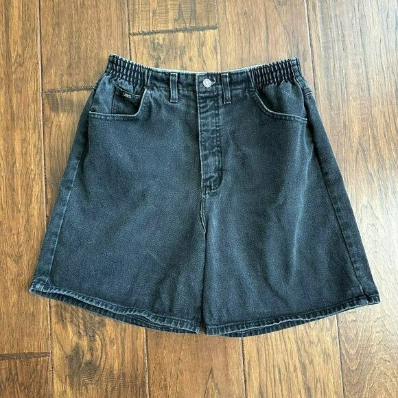 Lee womens vintage jorts denim short in black 30