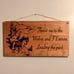 Wolf Inspirational Quote Hand Burned Woo